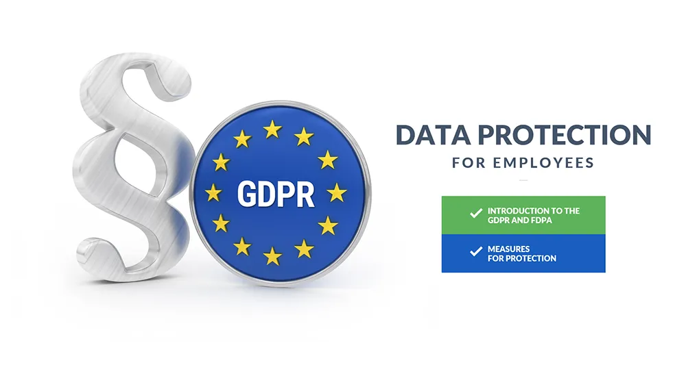 Cover of the data protection training for employees