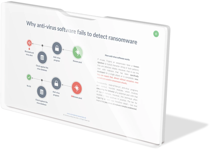 Data protection course sample page
