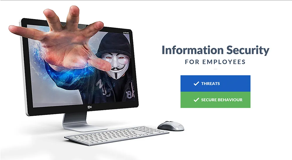 Cover of the information security training for employees