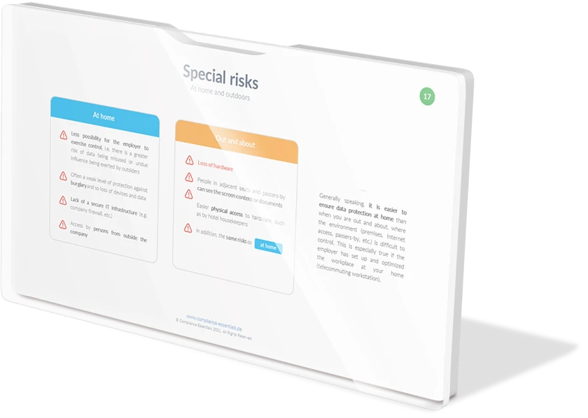 Protection goals of mobile working