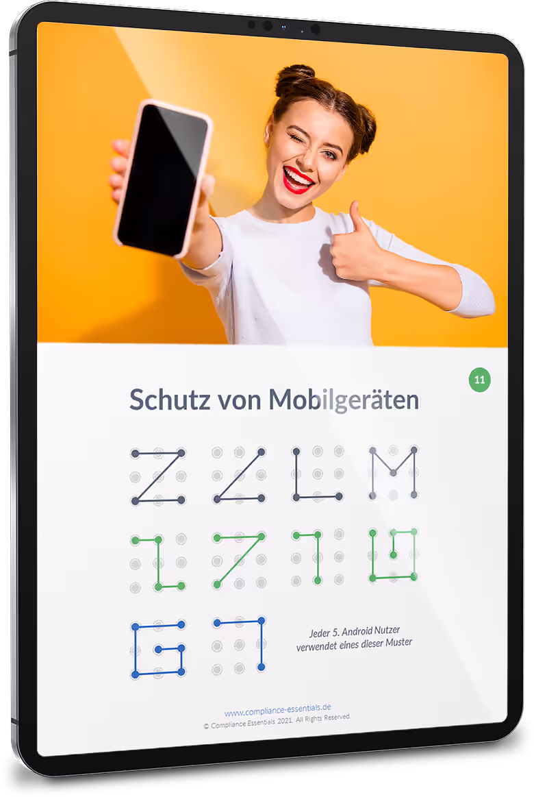Beispielseiten der Informationssicherheits-Schulung