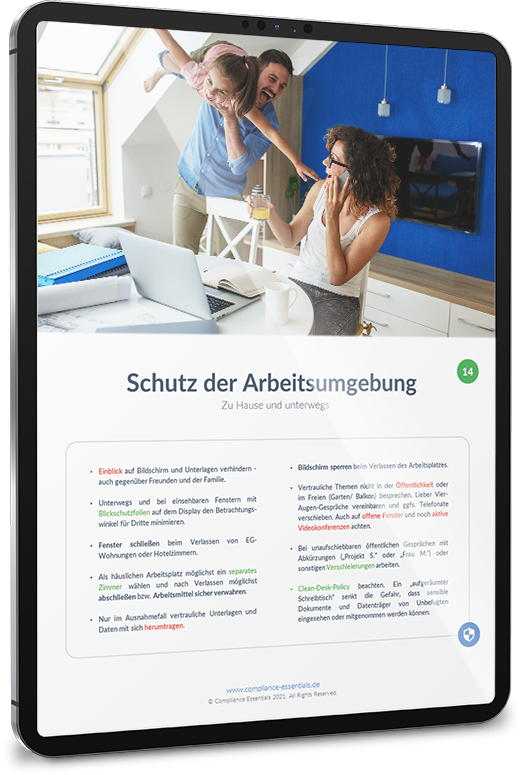 Schutz der Arbeitsumgebung