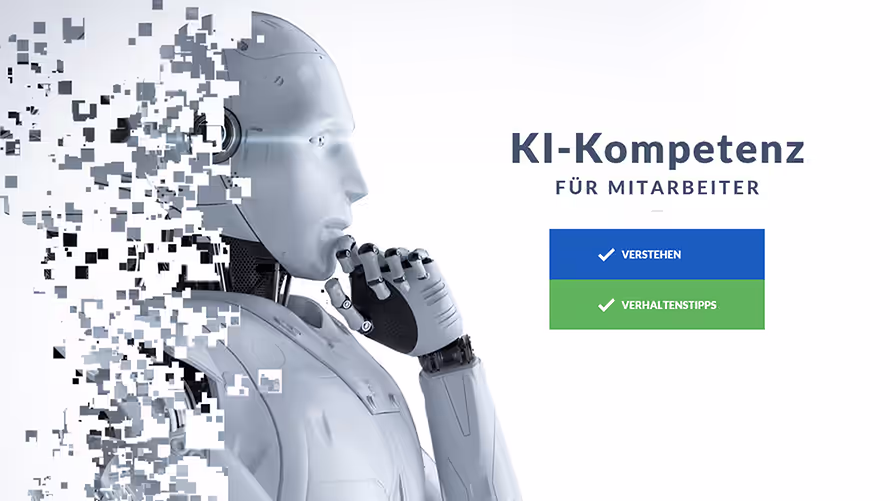 Cover der KI-Kompetenz-Schulung für Mitarbeiter